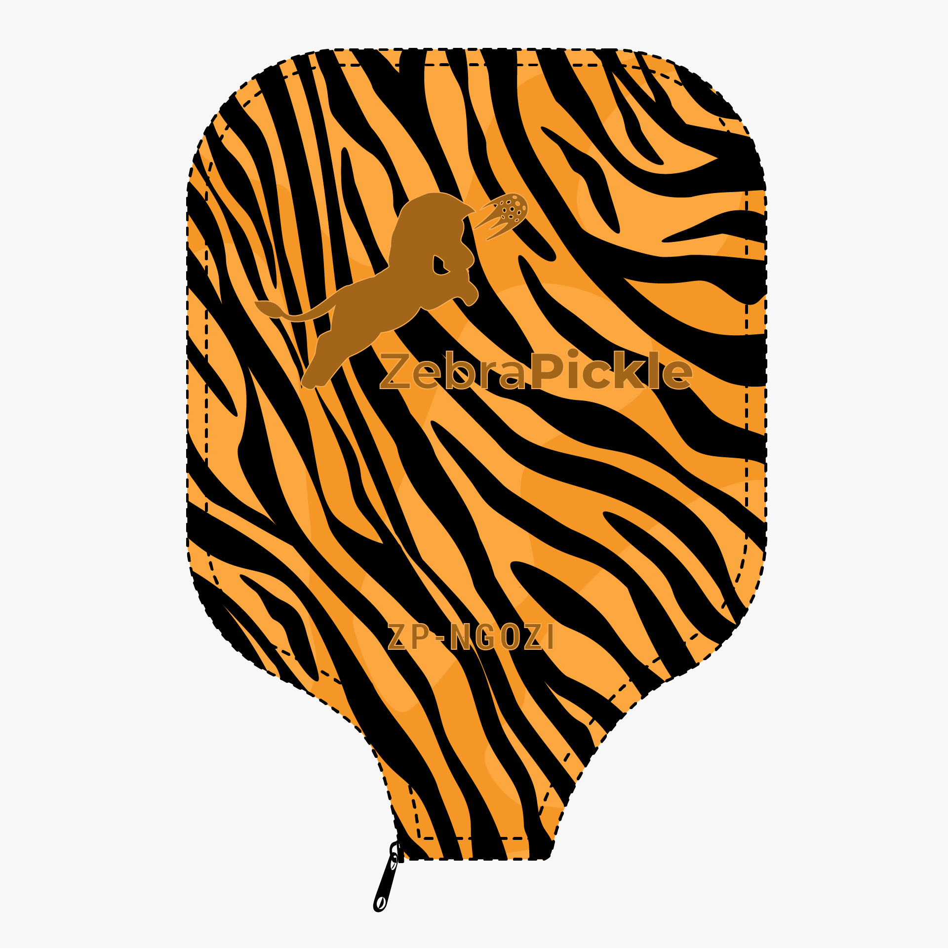 Lion Zebra Skin Paddle Cover