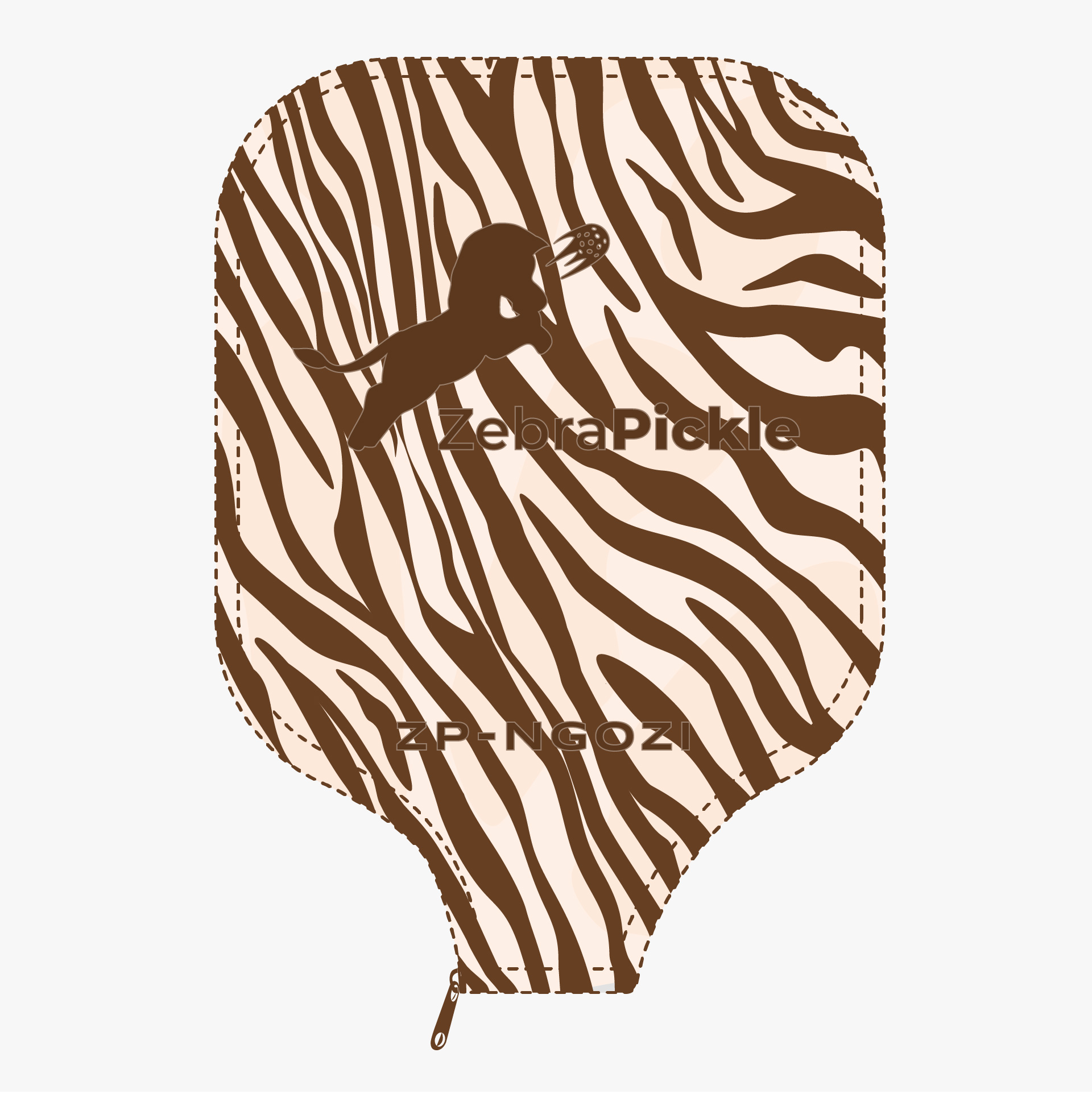 Nyala Zebra Skin Paddle Cover