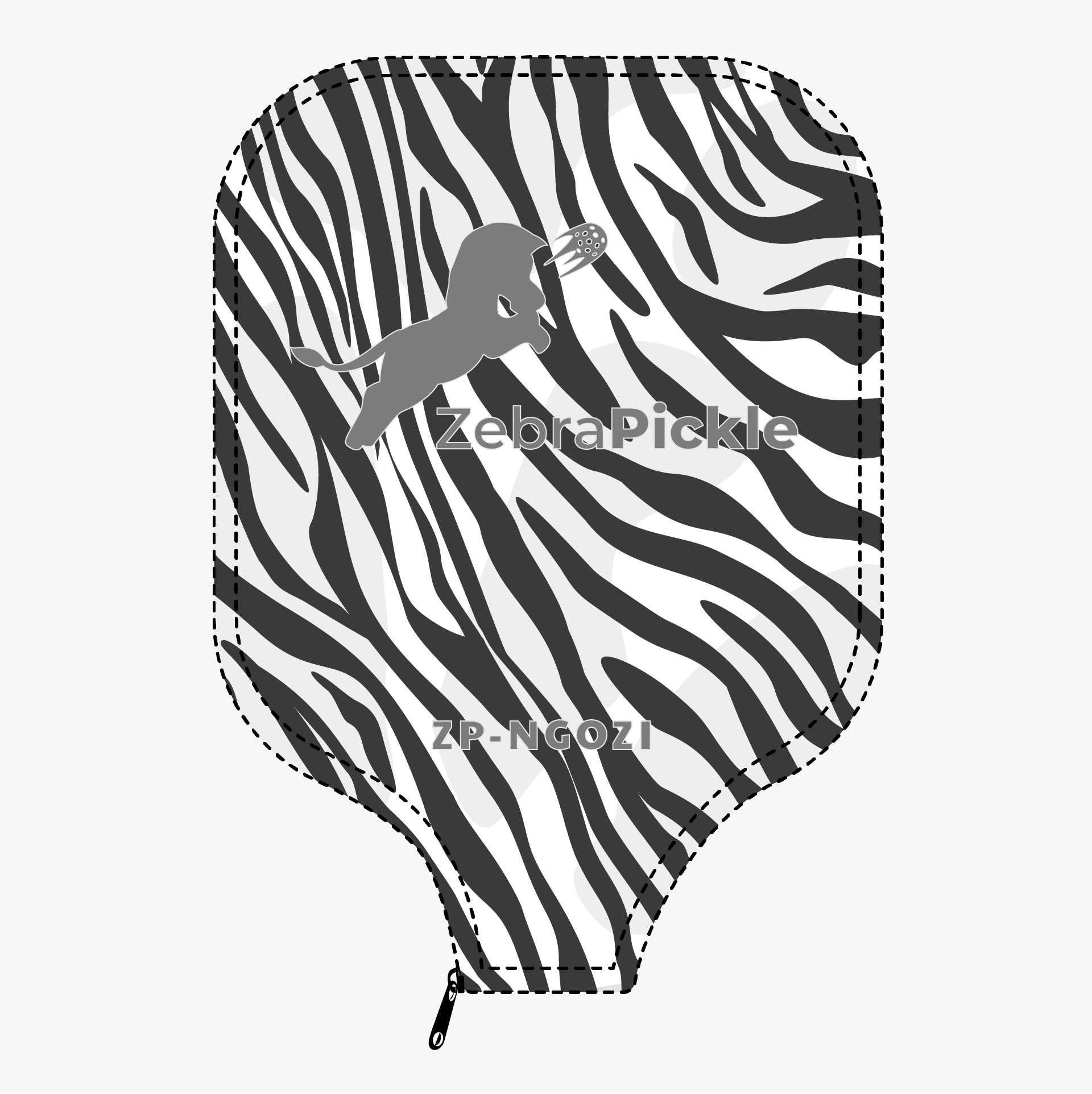 Zebra Skin Cover Paddle Cover